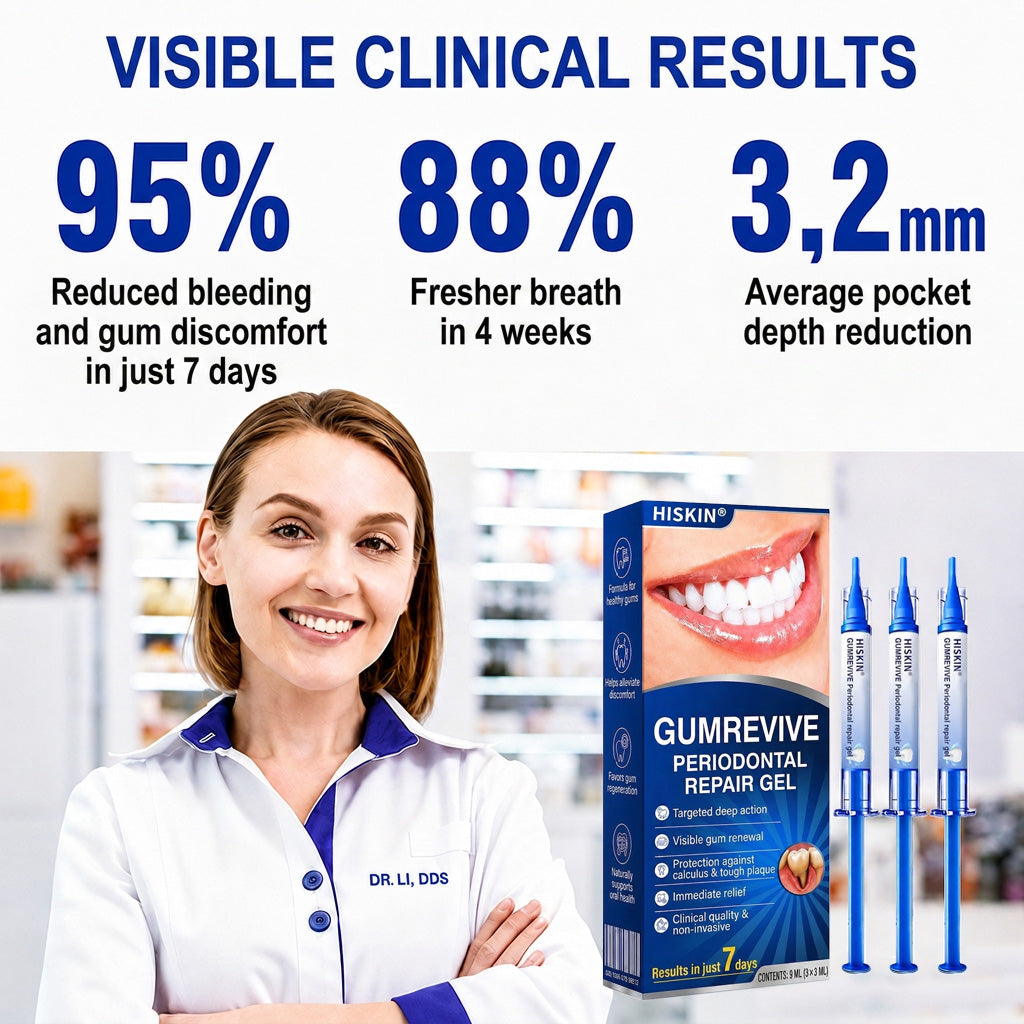 👨‍⚕️🦷 HISKIN® GumRevive – Intensive Targeted Gum & Receding Care Gel