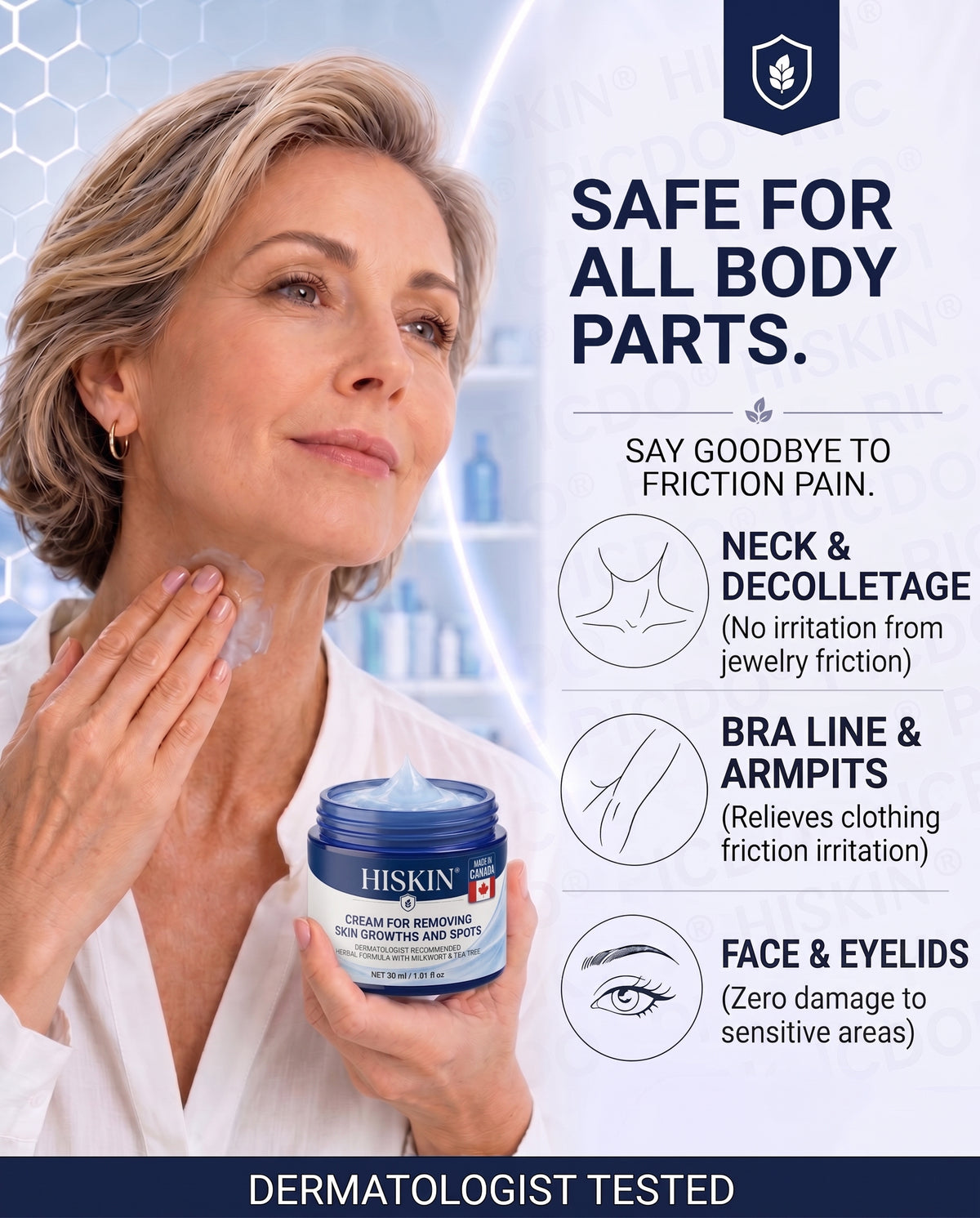 HISKIN® 10-in-1 Targeted Skin Tag & Dark Spot Cream – 7-Day Painless, Scar-Free Herbal Formula