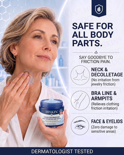 HISKIN® 10-in-1 Targeted Skin Tag & Dark Spot Cream – 7-Day Painless, Scar-Free Herbal Formula